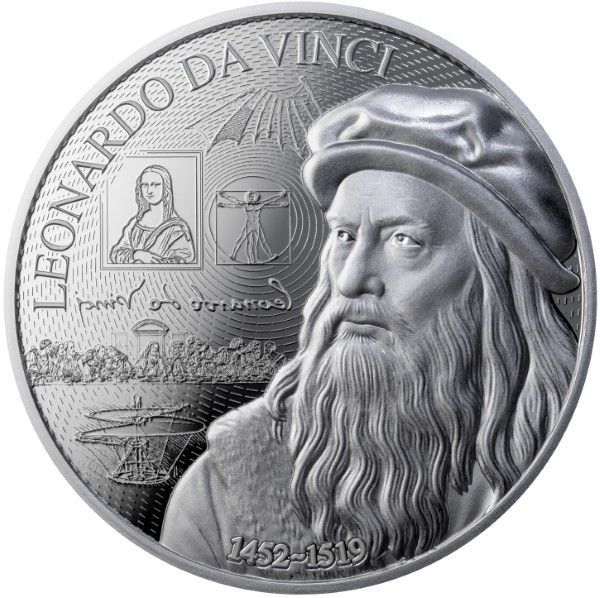1 onza Niue 2026 - Leonardo Da Vinci (199 unidades de tirada)