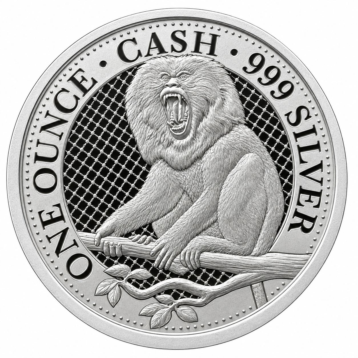 1 onza Santa Elena 2023 - Mono barbudo