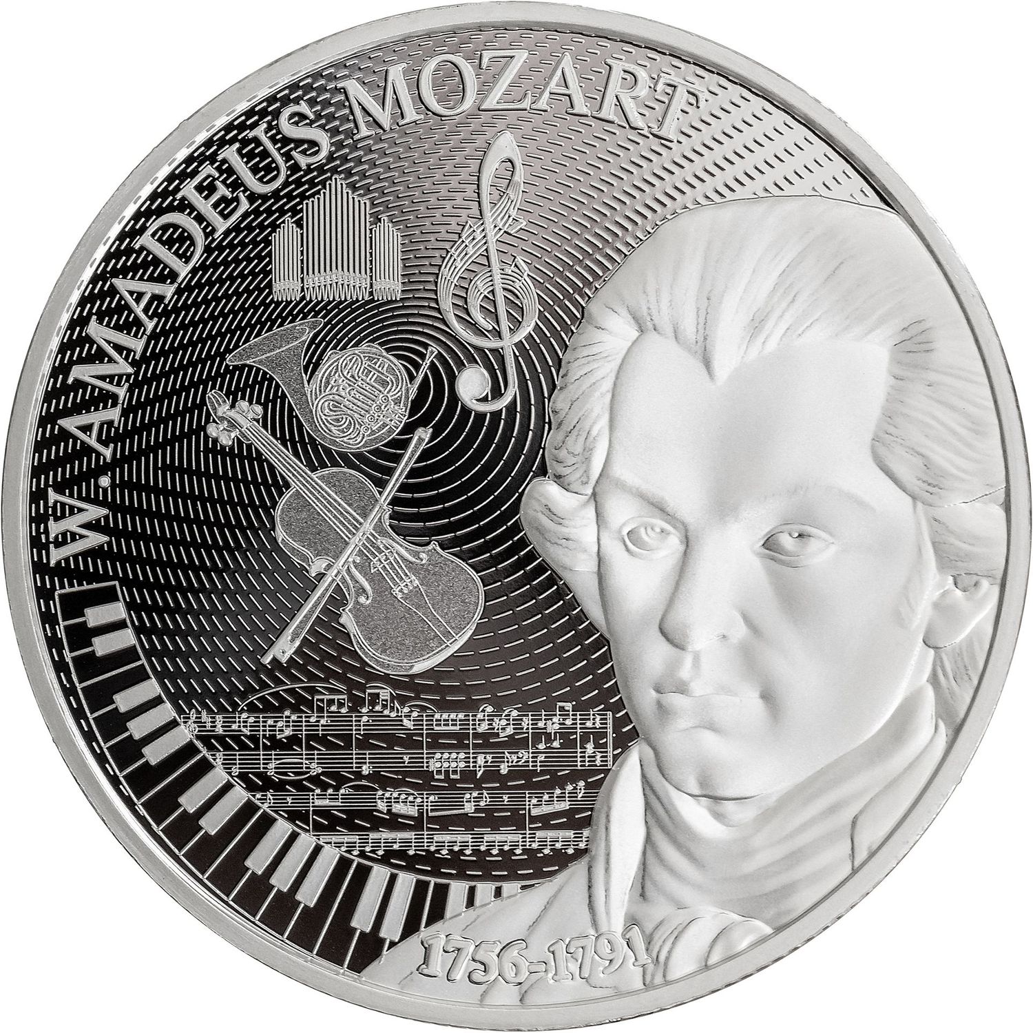 1 onza Niue 2026 - Amadeus Mozart (199 unidades de tirada)