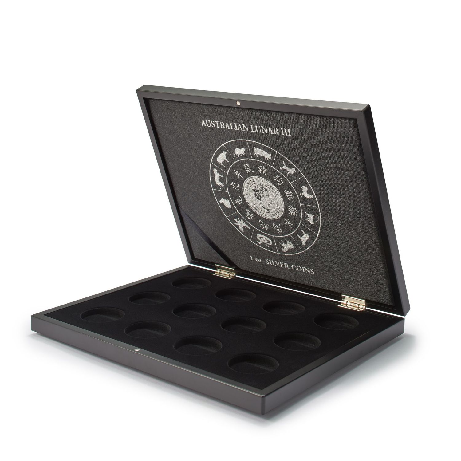 Volterra para 12 monedas de plata 'Lunar III' en cápsulas originales