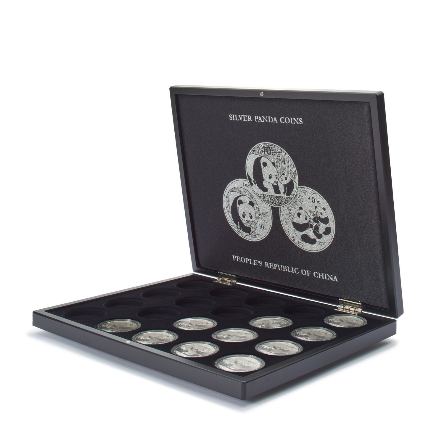 Volterra para 20 monedas de plata 'China Panda' en cápsulas Volterra para 20 monedas de plata 'China Panda' en cápsulas