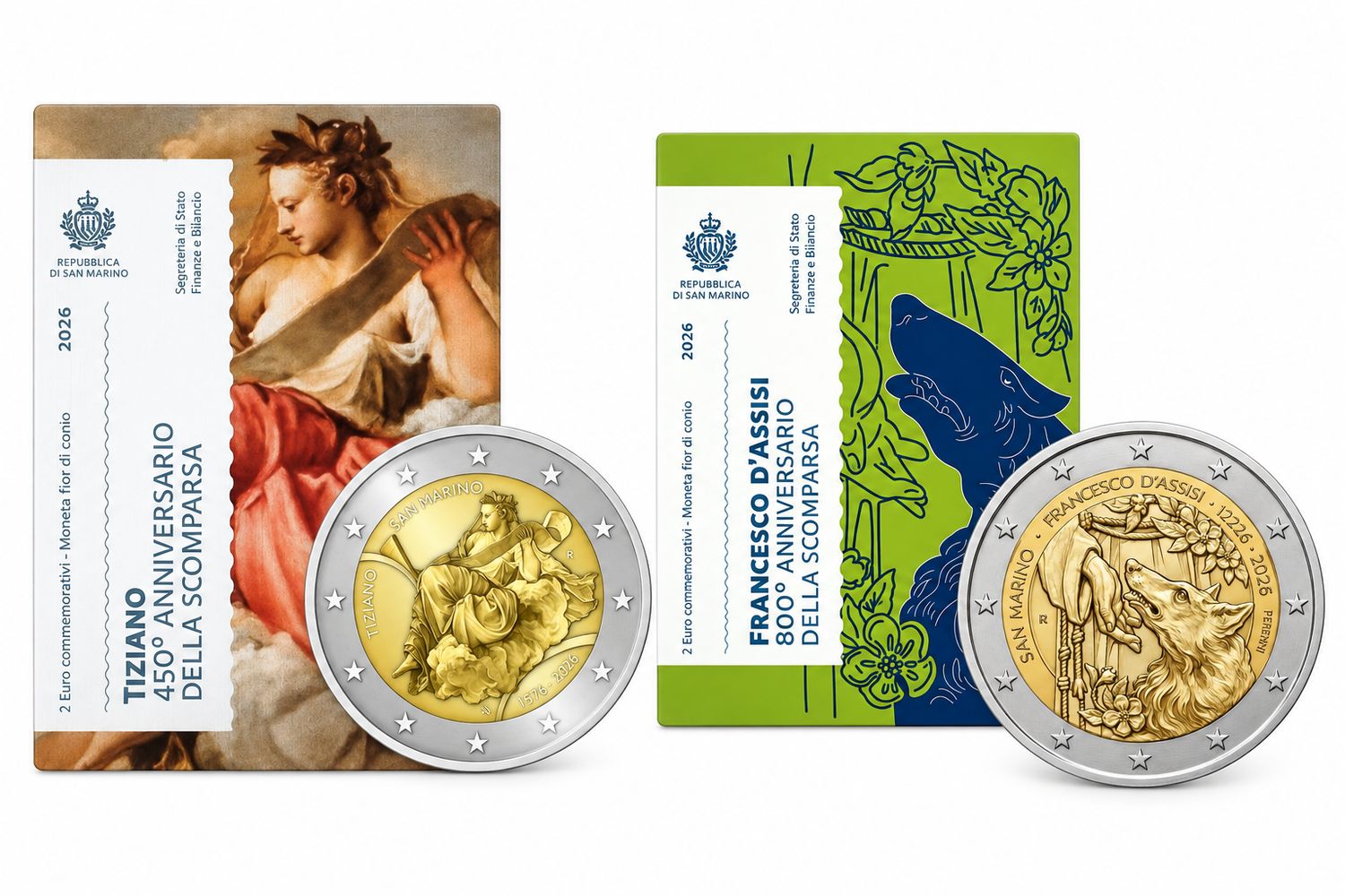 Pareja 2+2 euro San Marino 2026 Pareja 2+2 euro San Marino 2026