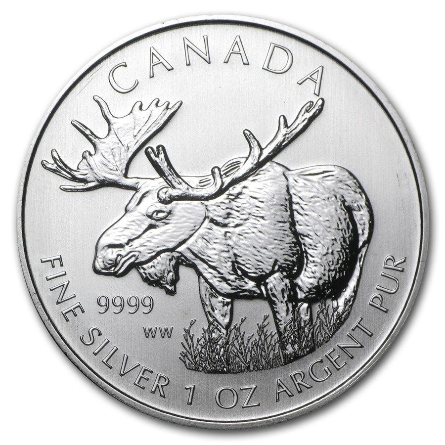 1 onza Canada 2012 - Wildlife: Alce