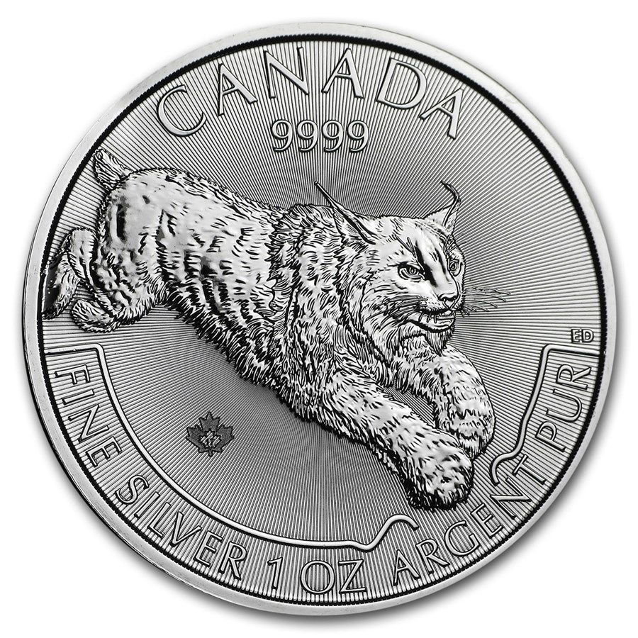 1 onza Canada 2017 - Wildlife: Lince 1 onza Canada 2017 - Wildlife: Lince