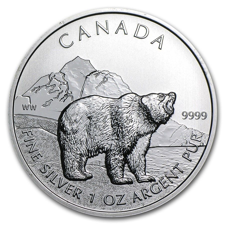 1 onza Canada 2011 - Wildlife: Oso Grizzly 1 onza Canada 2011 - Wildlife: Oso Grizzly