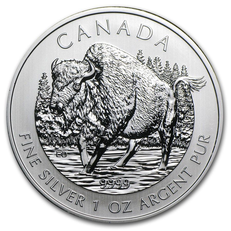 1 onza Canada 2013 - Wildlife: Bisonte 1 onza Canada 2013 - Wildlife: Bisonte