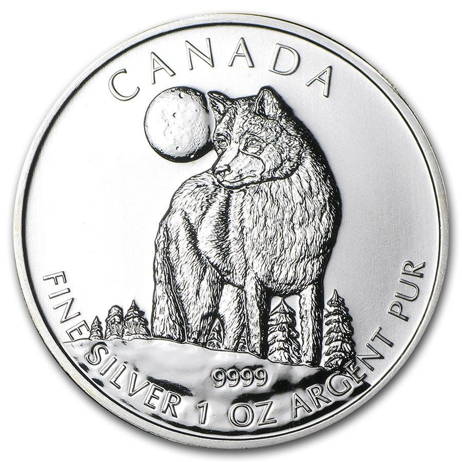 1 onza Canada 2011 - Wildlife: Lobo 1 onza Canada 2011 - Wildlife: Lobo