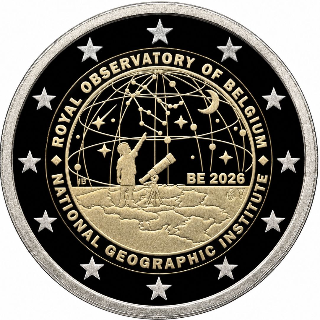 Proof 2 euro Belgica 2026 - Cartografia y Astronomia