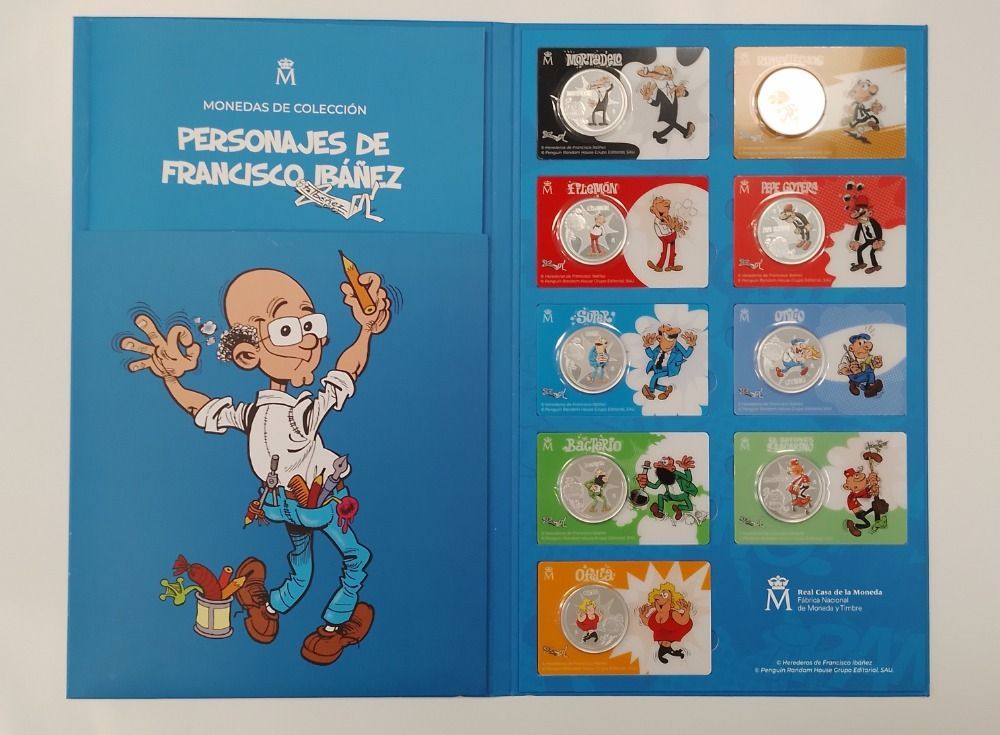 Coleccion 9x1,5 euro España 2026 - Francisco Ibañez