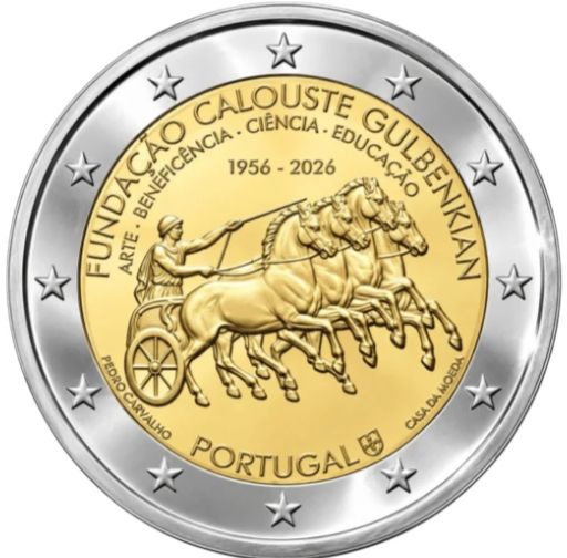 UNC 2 euro Portugal 2026 - Fundación Calouste Gulbenkian