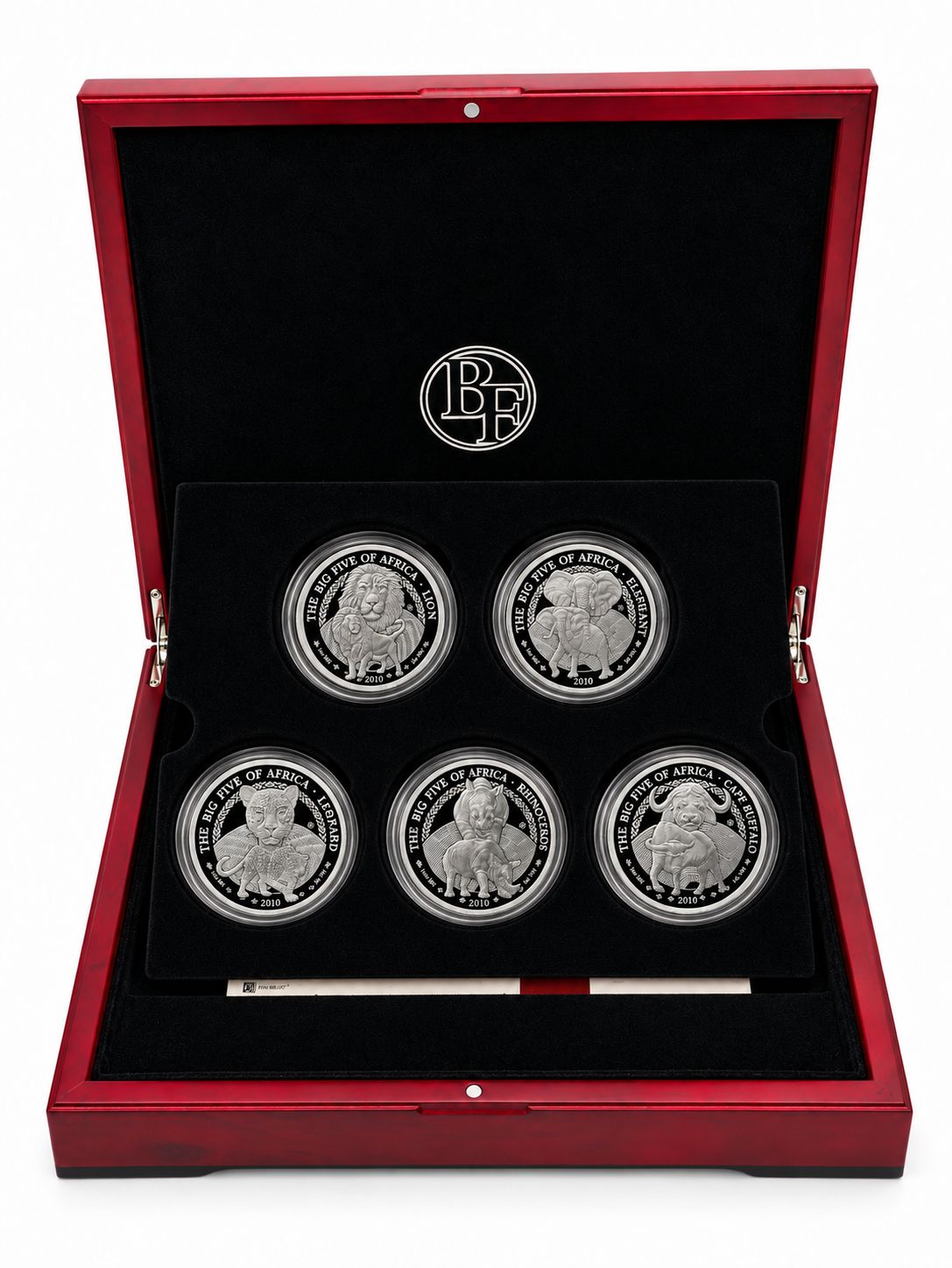 Estuche 5 onzas Ruanda 2010 - The Big Five of Africa