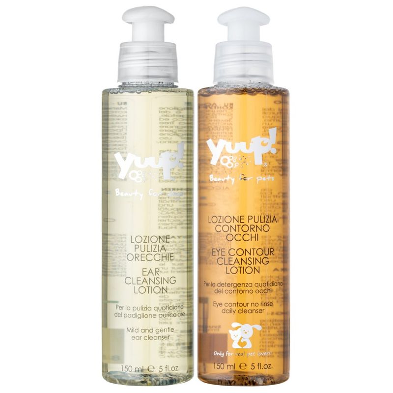 Yuup! Eye Contour Cleaning 150ml + Ear Cleaning Lotion 150ml - zestaw do czyszczenia okolic oczu i uszu u psów i kotów