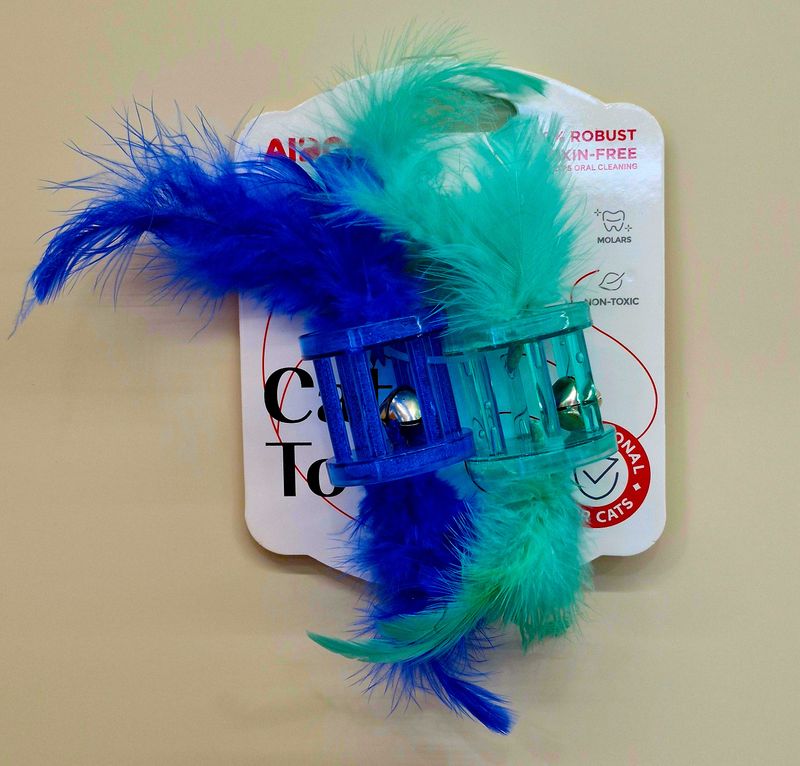 Grzechotka z piórami