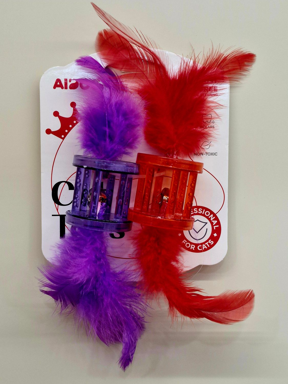 Grzechotka z piórami