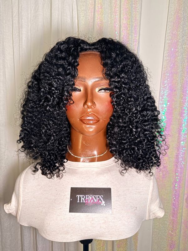 14" Kinky/Afro Curly Half Wig *Discounted*