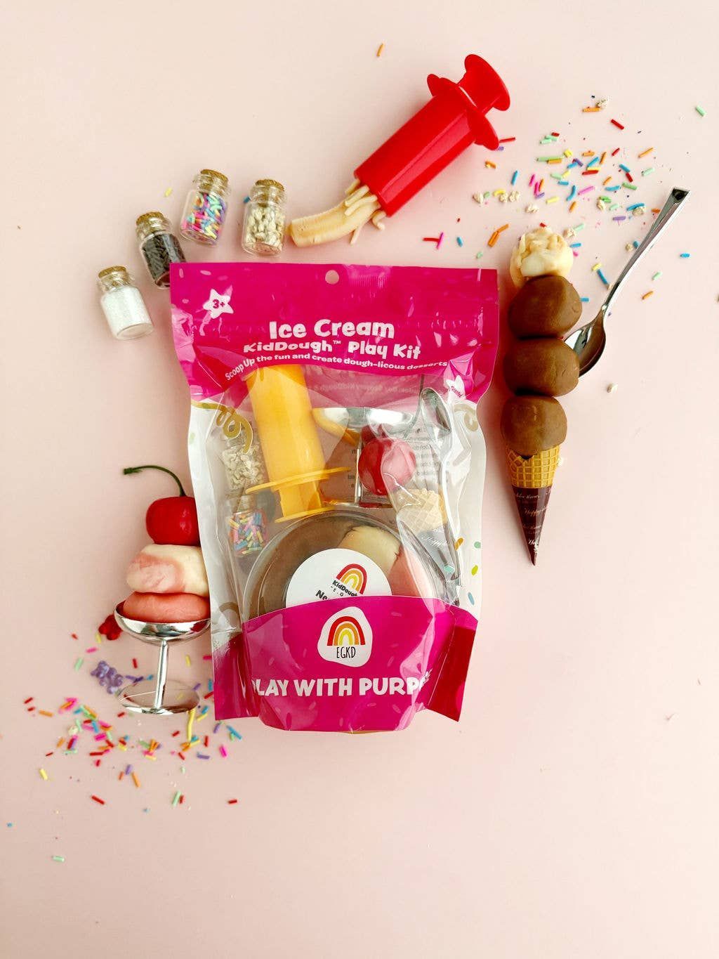 Ice Cream (Neapolitan) KidDough Play Kit Ice Cream (Neapolitan) KidDough Play Kit