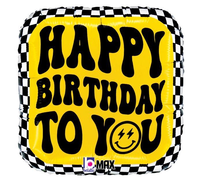 18" HBD SMILEY CHERBOARD