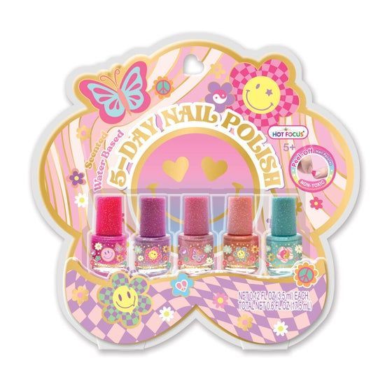 5 Day Nail Polish, Groovy Flower