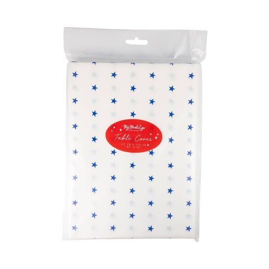 Blue Stars Paper Table Cover