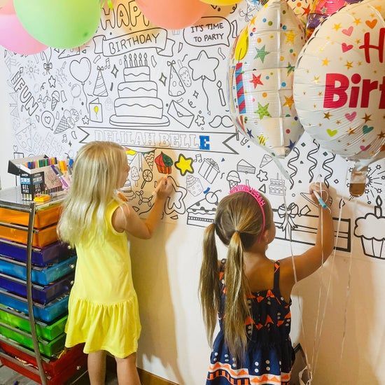 Birthday Party Coloring Tablecloth | Kids Activity Birthday Party Coloring Tablecloth | Kids Activity