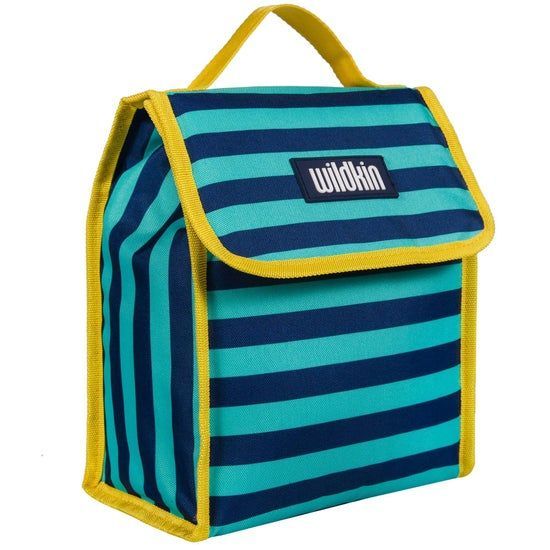 Blue Stripes Lunch Bag Blue Stripes Lunch Bag