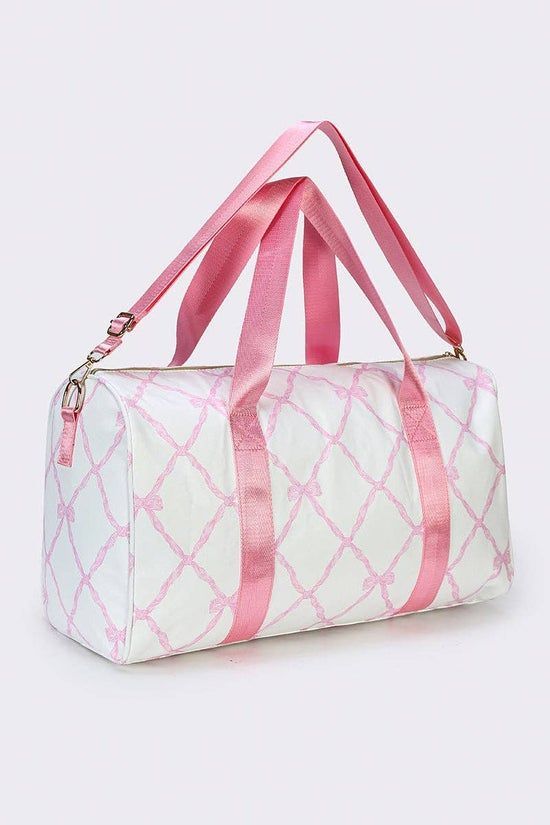 Bow Printed Duffel Bag Bow Printed Duffel Bag