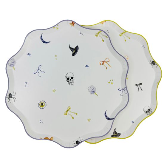 Bows & Boos Halloween Patterned Plate Set Bows & Boos Halloween Patterned Plate Set
