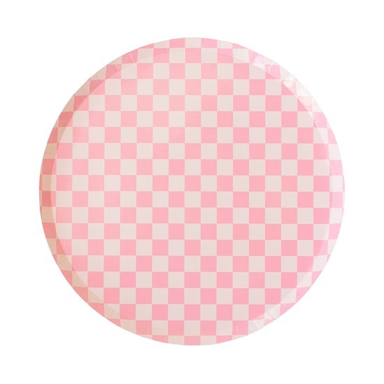 Check It! Dessert Plates - 8 Pk.- Tickle Me Pink