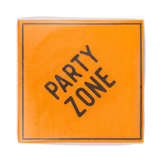 Construction Sign Cocktail Napkin