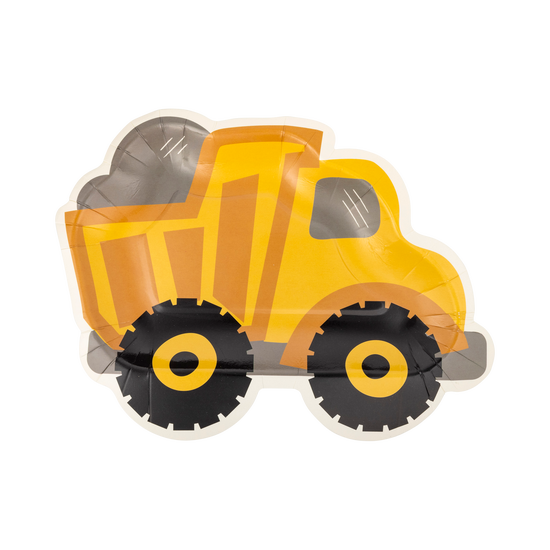 Construction Dump Truck Shaped Plate Construction Dump Truck Shaped Plate