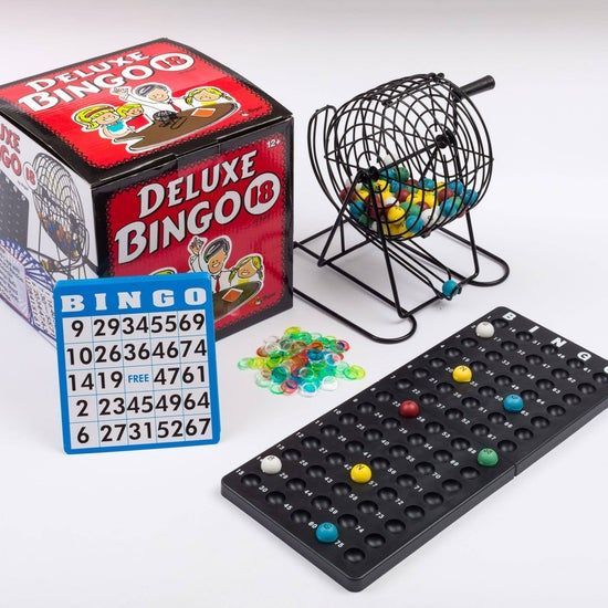 Deluxe Bingo Cage Game Set - 18 Cards Deluxe Bingo Cage Game Set - 18 Cards