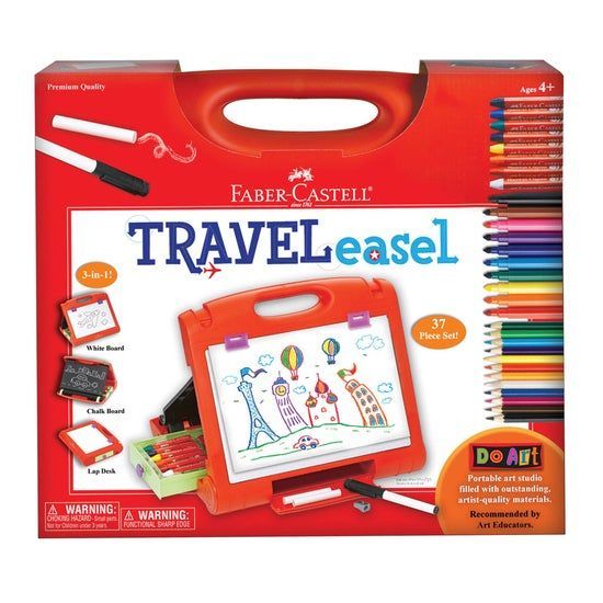 Do Art Travel Easel with 37 Pieces of Art Supplies for Kids