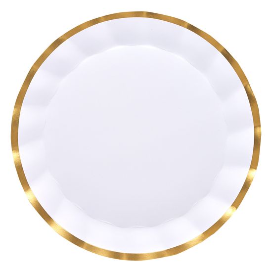 Everyday White Wavy Charger Plates
