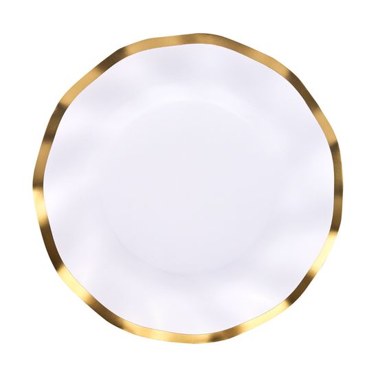 Everyday White Wavy Salad Plates Everyday White Wavy Salad Plates