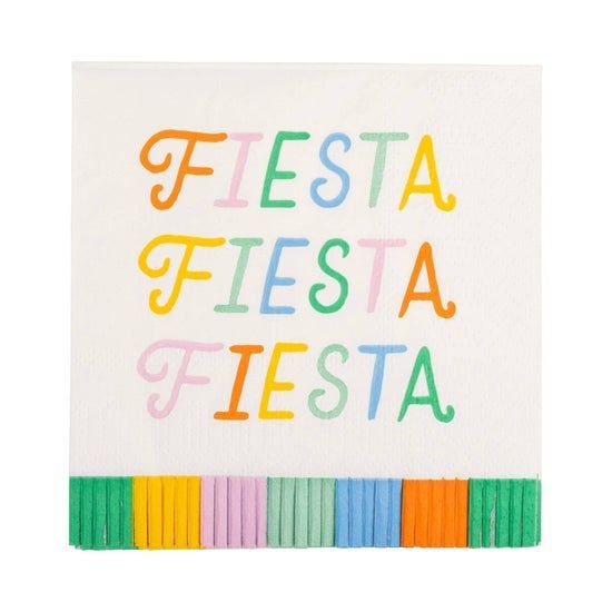 Fiesta Fringed Cocktail Napkin Fiesta Fringed Cocktail Napkin