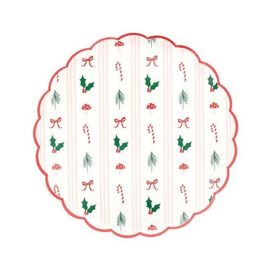 Festive Icon Stripes Small Napkins