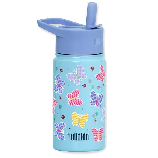 Butterfly Garden Blue 14 oz Steel Bottle Butterfly Garden Blue 14 oz Steel Bottle