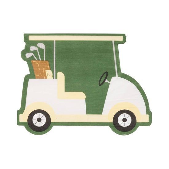 Golf Cart Shaped Napkins Golf Cart Shaped Napkins