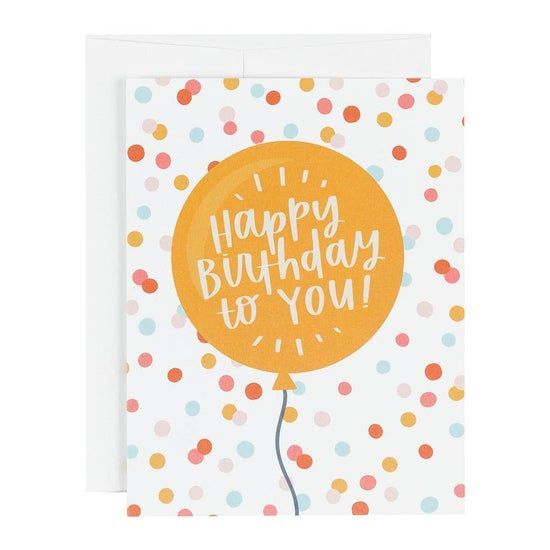 Happy Birthday Balloon Greeting Card