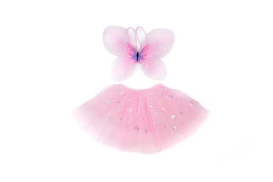 Flutter Butterfly Skirt, & Wings, Pink, Size 4-6