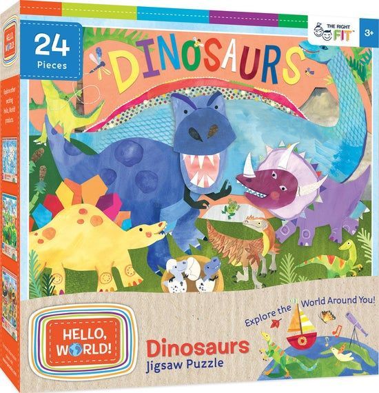 Hello, World! - Dinosaurs 24 Piece Puzzle