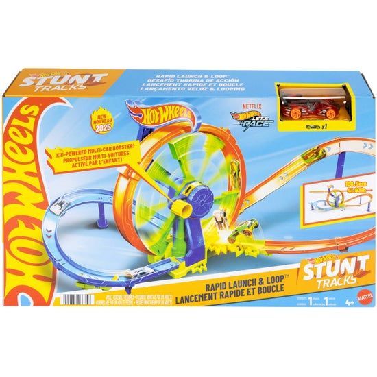 Hot Wheels Rapid Launch & Loop Stunt Playset