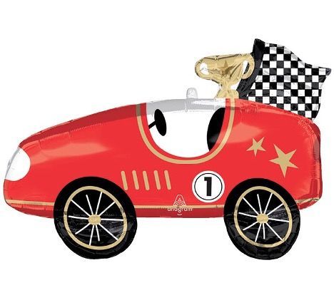 31" Race Cars Foil Balloon