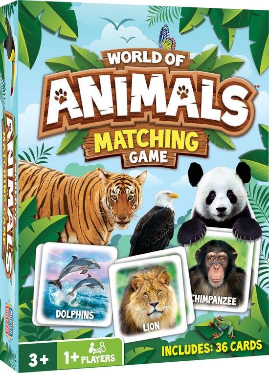 World of Animals Matching Game