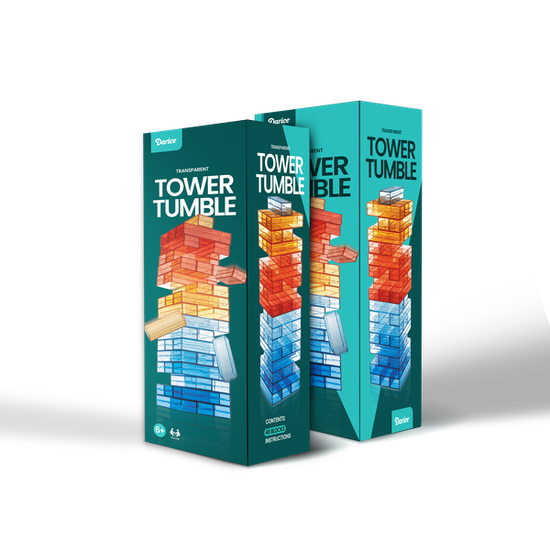Tower Tumble Transparent Aesthetic Game Set