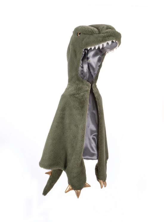 T-Rex Cuddle Cape, Green, 3-4