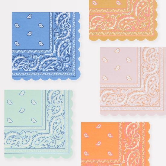 Western Bandana Small Napkins