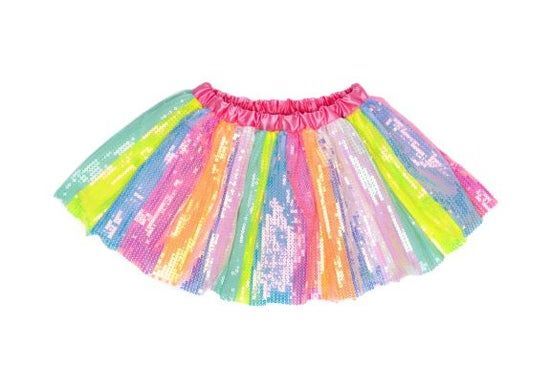 Stripy Sequins Skirt, Size 4-6