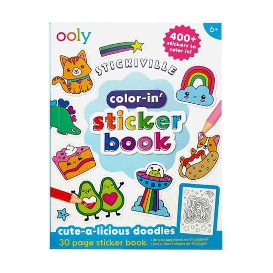 Stickiville Color-in' Sticker Book: Cute-A-Licious
