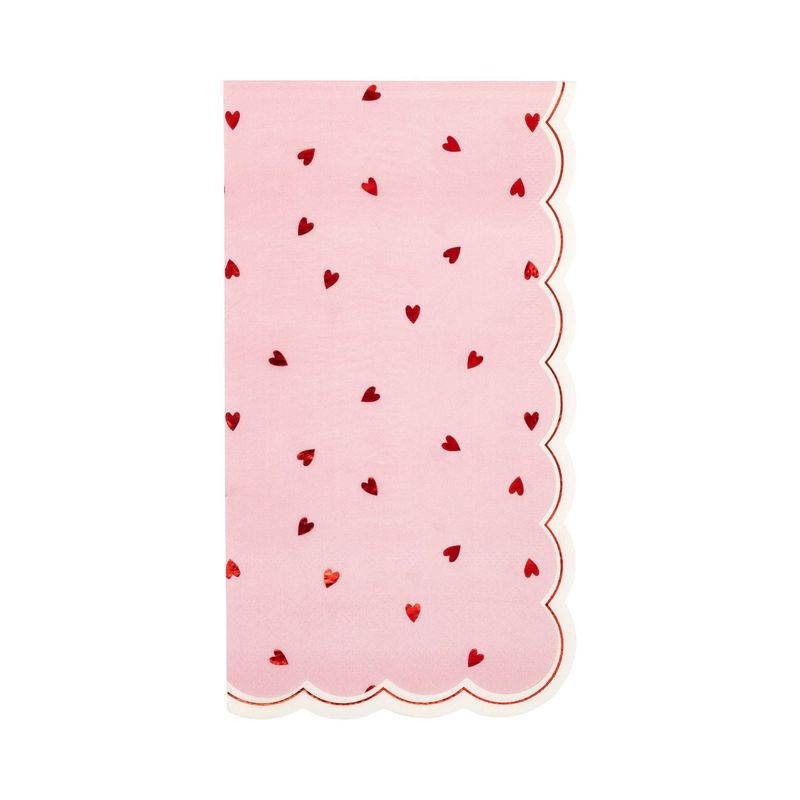 Scattered Hearts Dinner Napkin